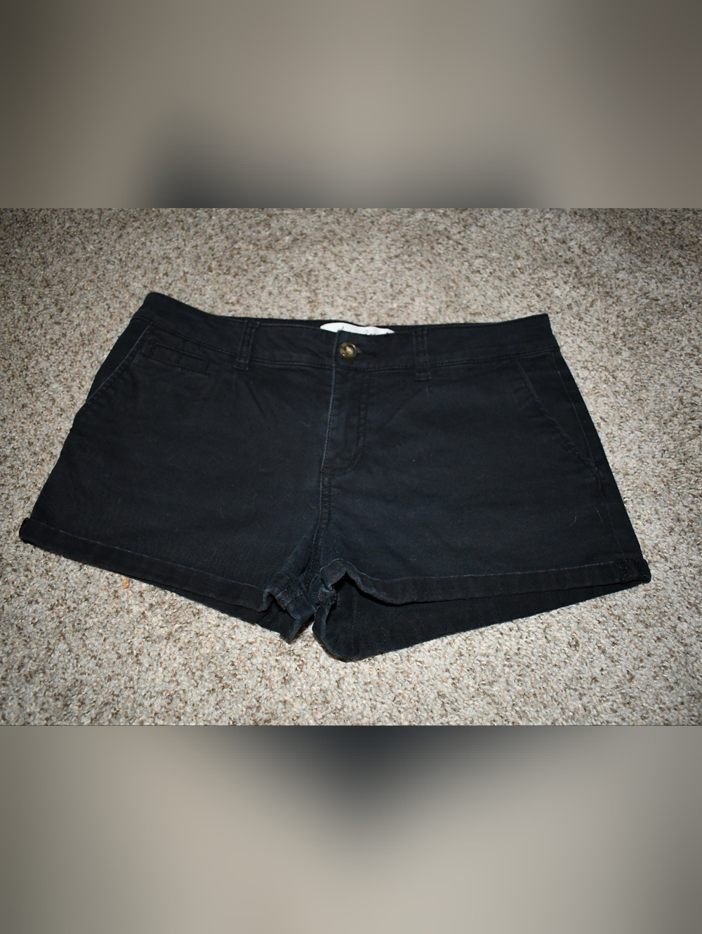 American Rag Black Mid Rise Cotton Shorts